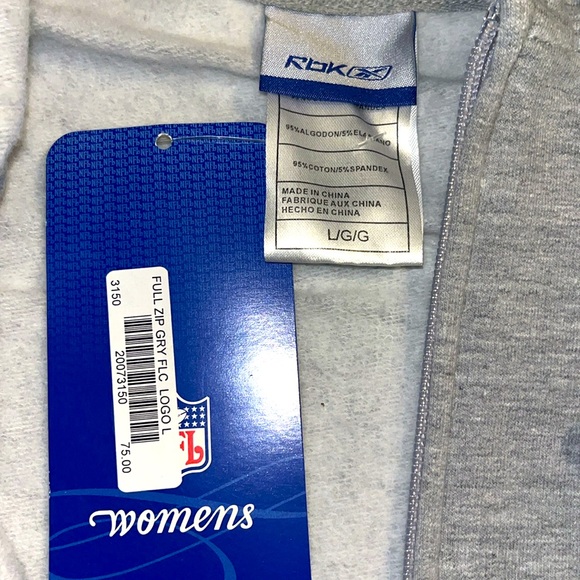 Gray women’s Titan’s zip-up jacket -NWT! $24 - Picture 6 of 9